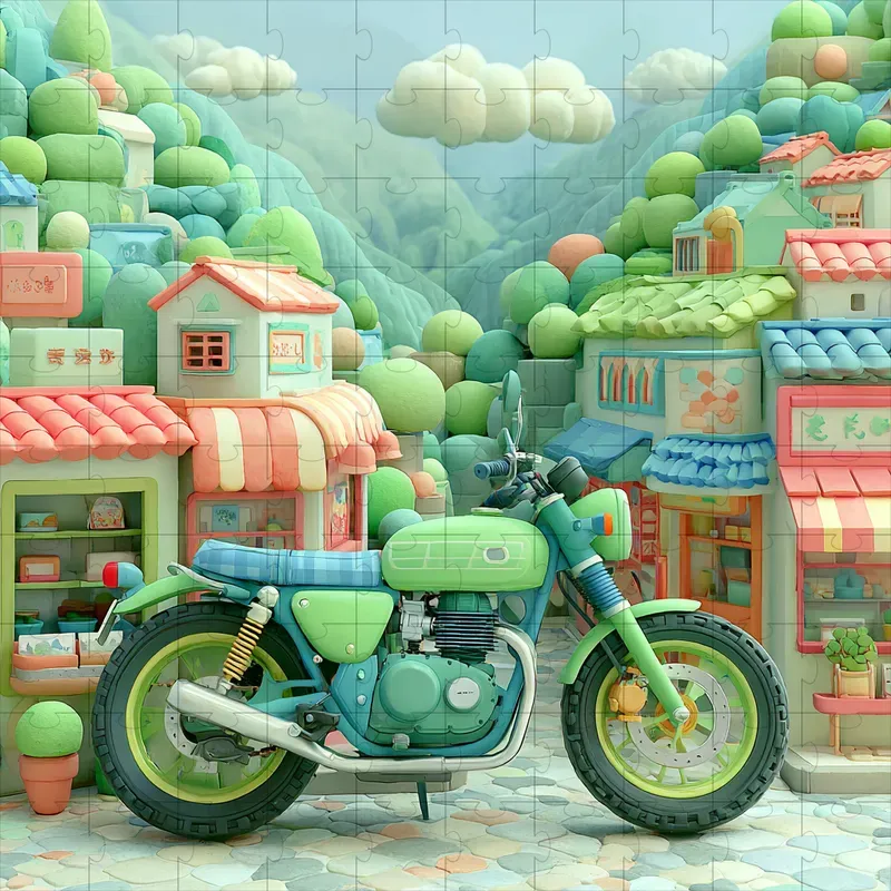 Clay Pastel Storybook Diorama Charms