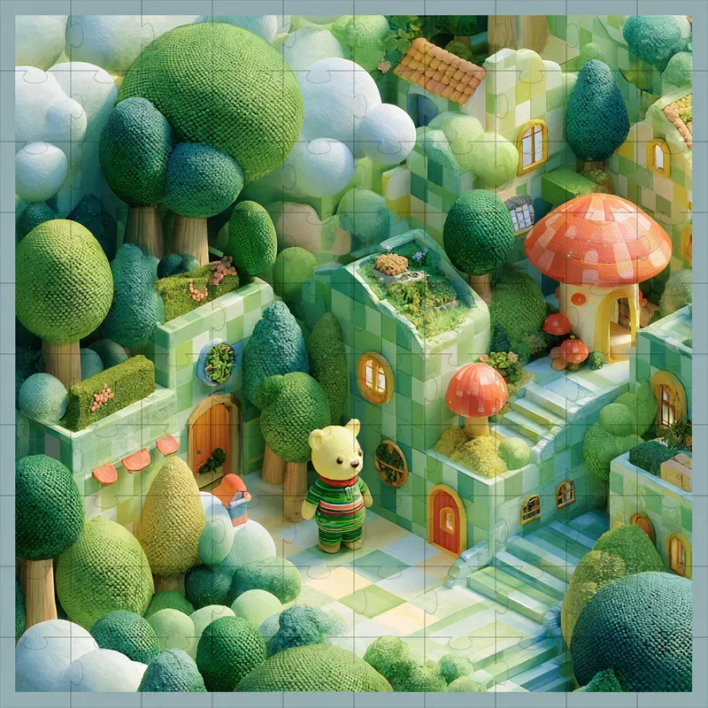Clay Pastel Storybook Diorama Charms