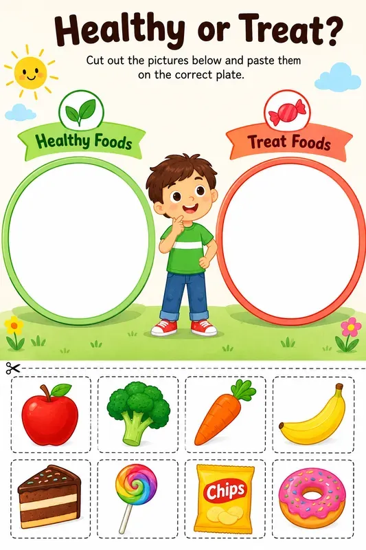 Cut And Paste Sorting Worksheet Generator