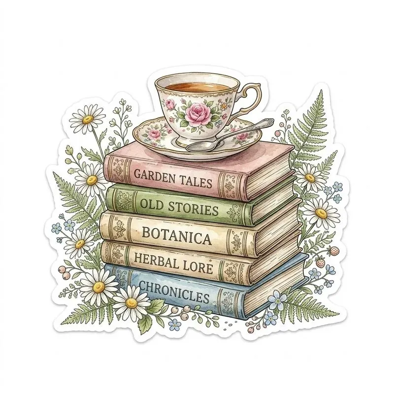 Vintage Stamperia Clipart Stickers