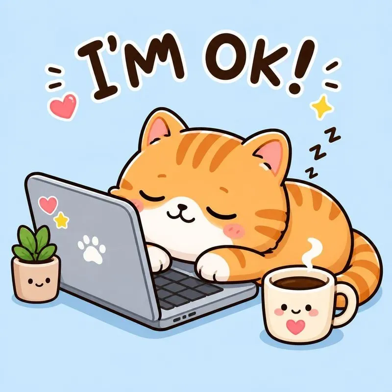 Cute Sleepy Animal Work Stickers