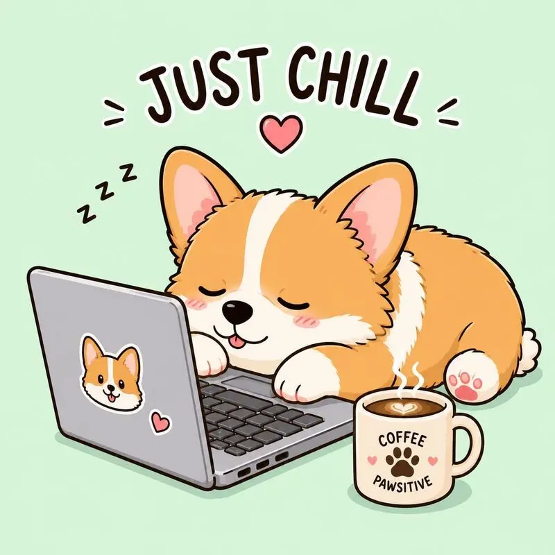 Cute Sleepy Animal Work Stickers