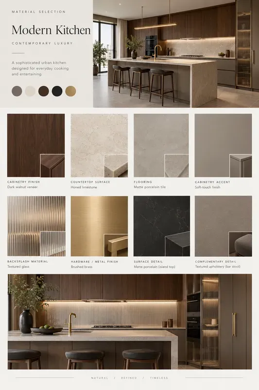 Interior Material Selection Boards