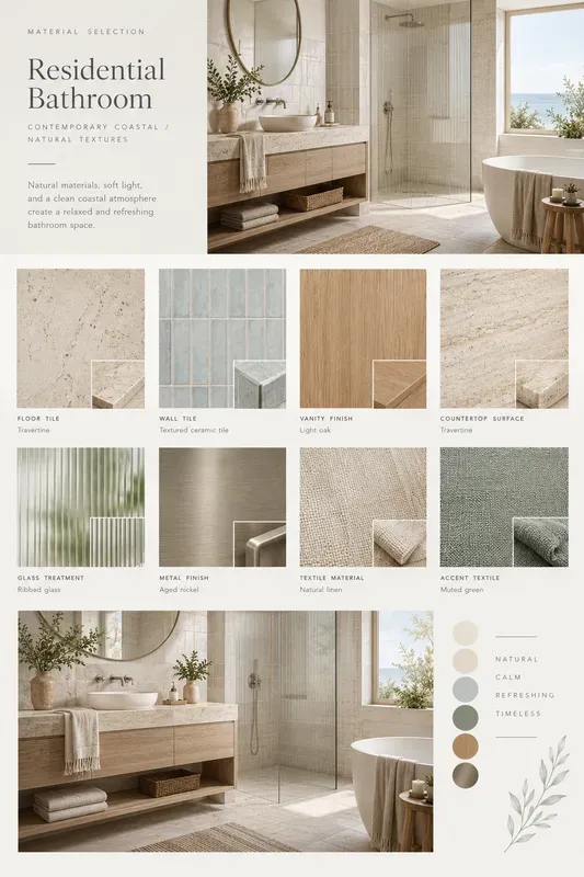 Interior Material Selection Boards