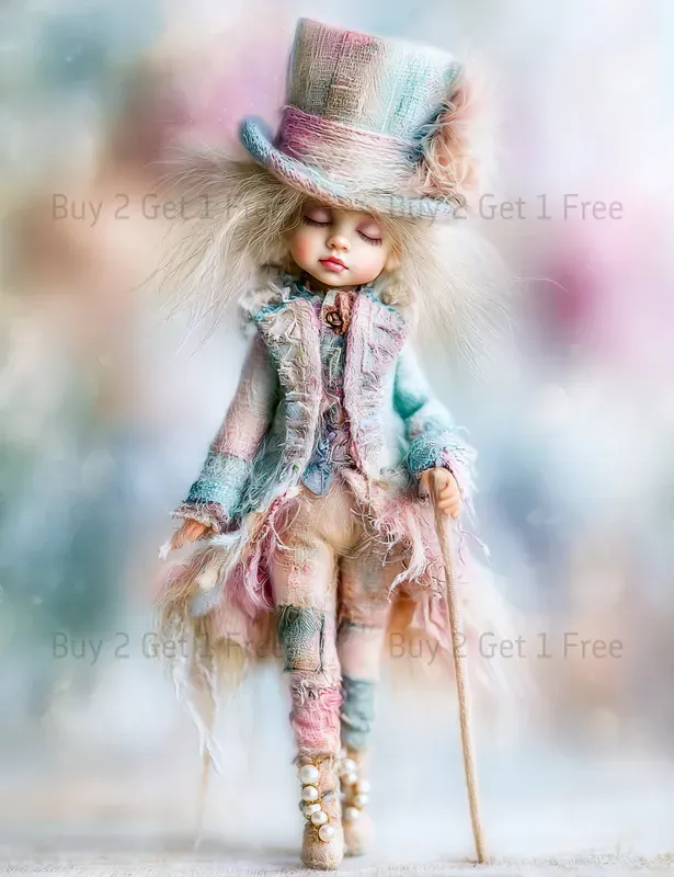 Pastel Circus Dolls Junk Journals