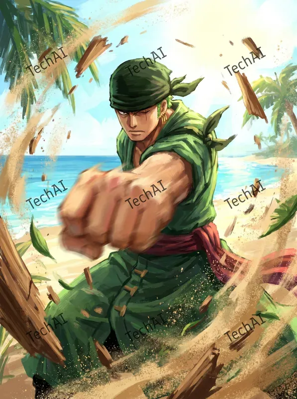 Dynamic Anime Textured Art