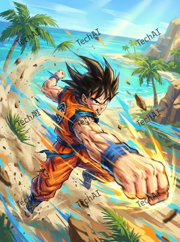 Dynamic Anime Textured Art