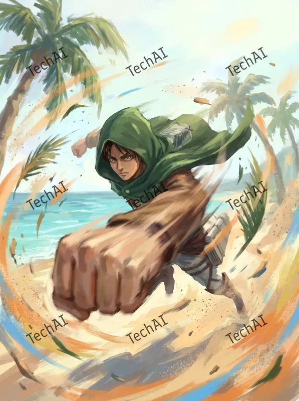 Dynamic Anime Textured Art