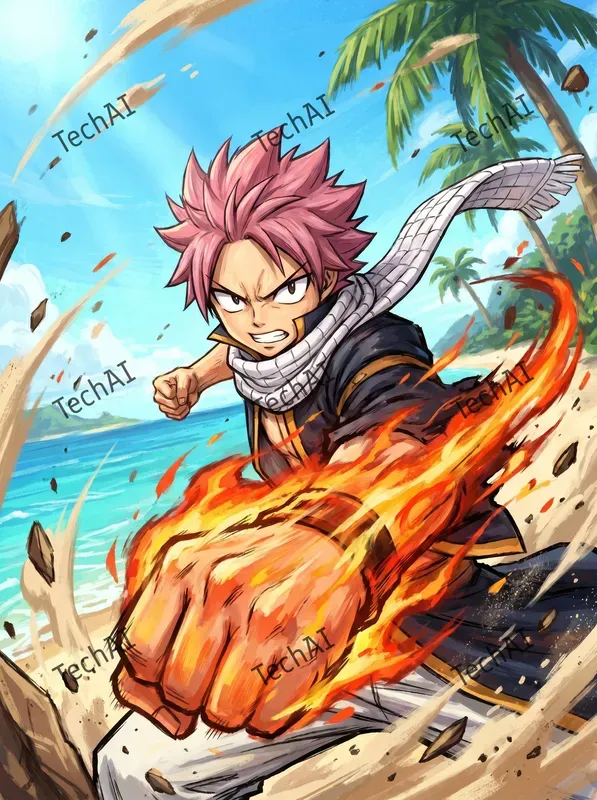 Dynamic Anime Textured Art