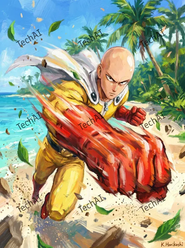 Dynamic Anime Textured Art