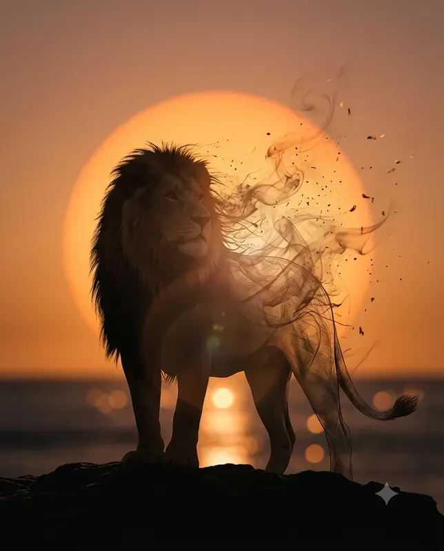 Silhouette Sun Dissolve Art