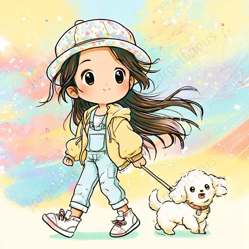 Cute Chibi Storybook Art