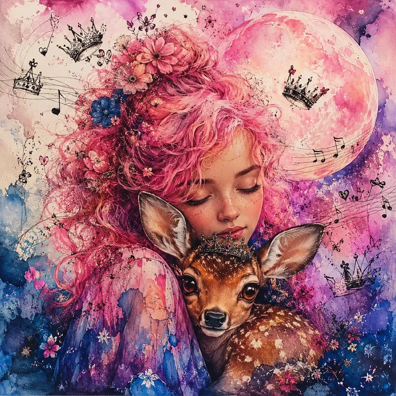 Ethereal Mixed Media Companion Portraits