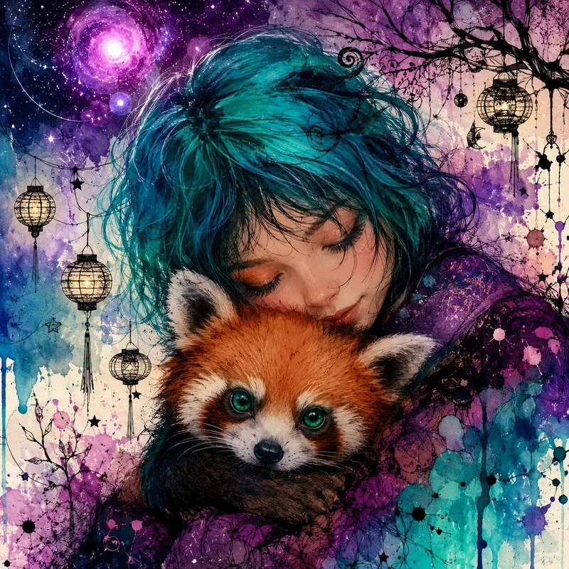 Ethereal Mixed Media Companion Portraits