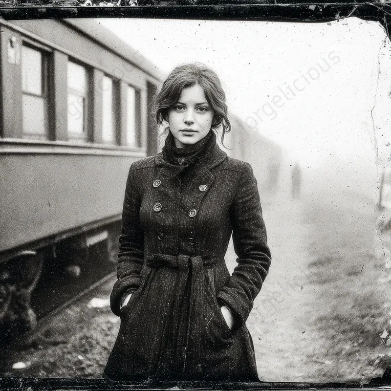 Aged Archival Photo Scenes