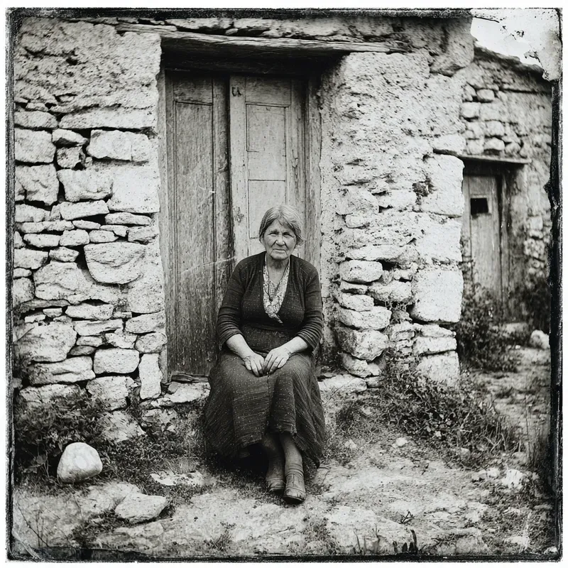 Aged Archival Photo Scenes