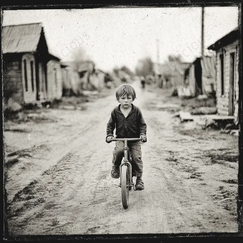 Aged Archival Photo Scenes