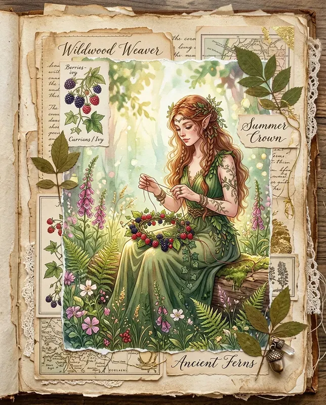 Fantasy Summer Journal Pages