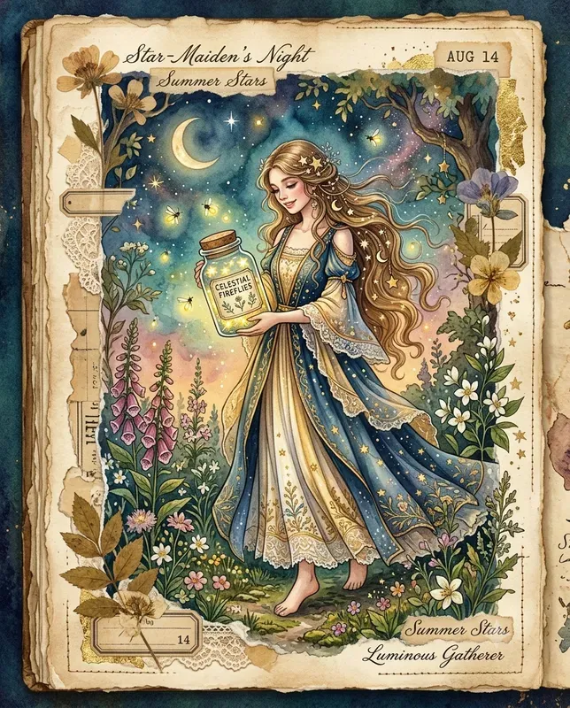 Fantasy Summer Journal Pages
