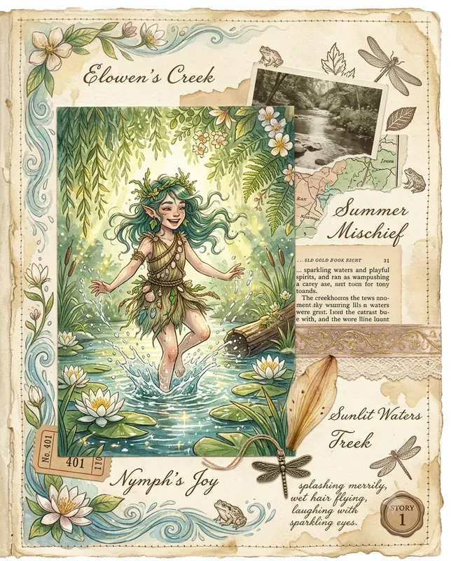 Fantasy Summer Journal Pages