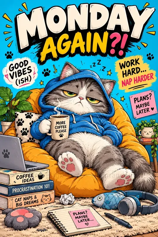 Funny Animal Mood Posters