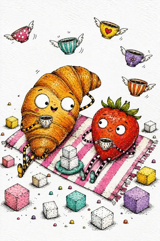 Whimsical Naive Watercolor Art