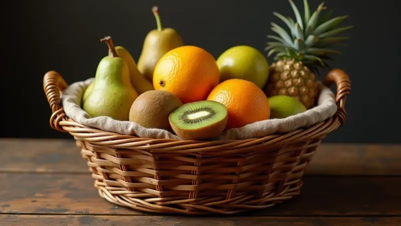 Crafted Fruit Baskets Photorealistic