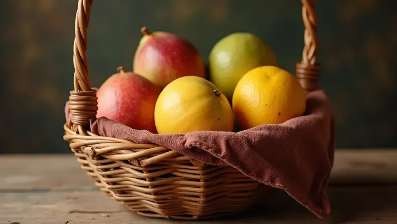 Crafted Fruit Baskets Photorealistic