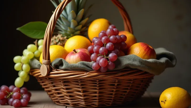Crafted Fruit Baskets Photorealistic