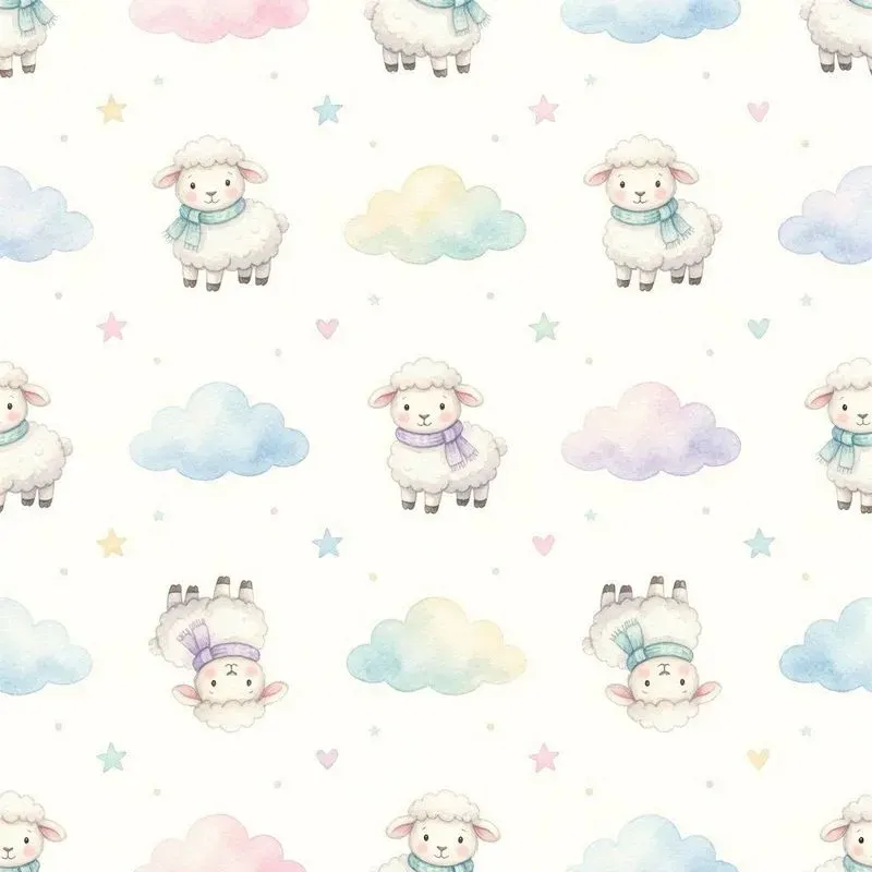 Seamless Watercolor Aesthetic Patterns