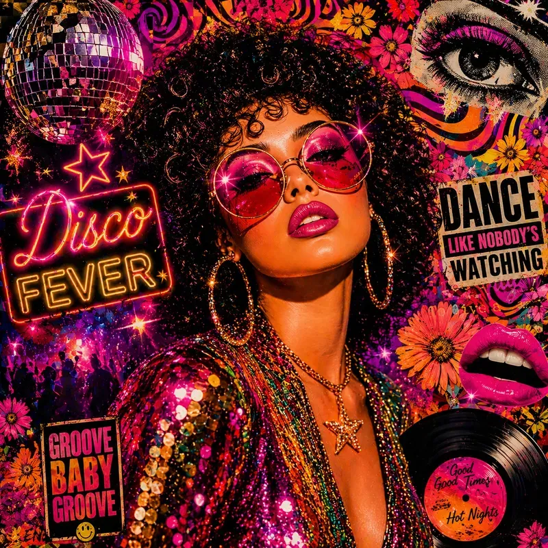 Psychedelic Fashion Pop Art Collages