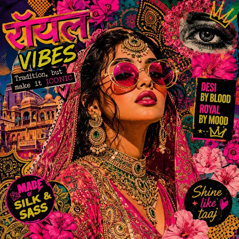 Psychedelic Fashion Pop Art Collages