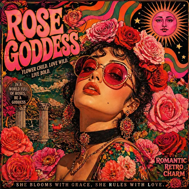 Psychedelic Fashion Pop Art Collages
