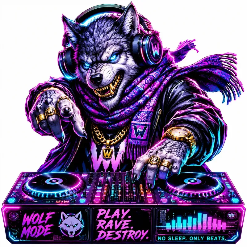 Neon Animal Dj Streetwear