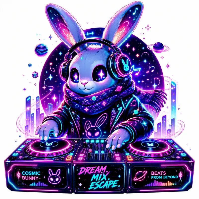 Neon Animal Dj Streetwear