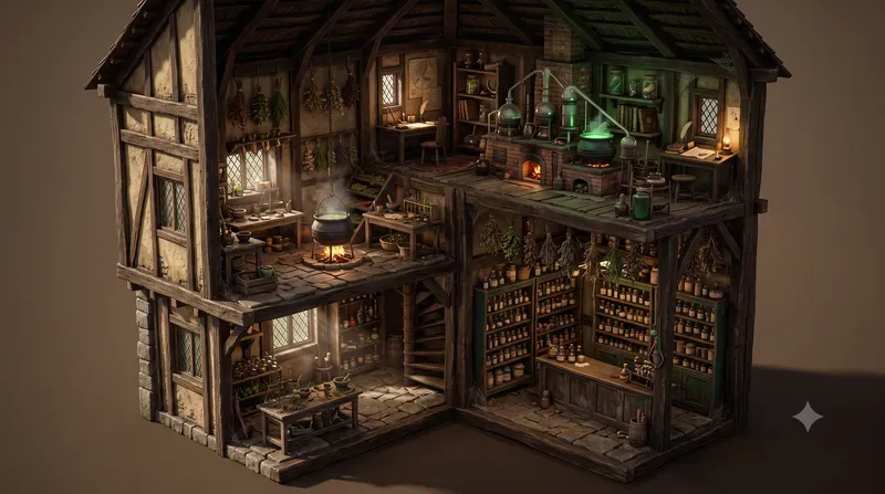 Isometric 3D Cutaway Dioramas