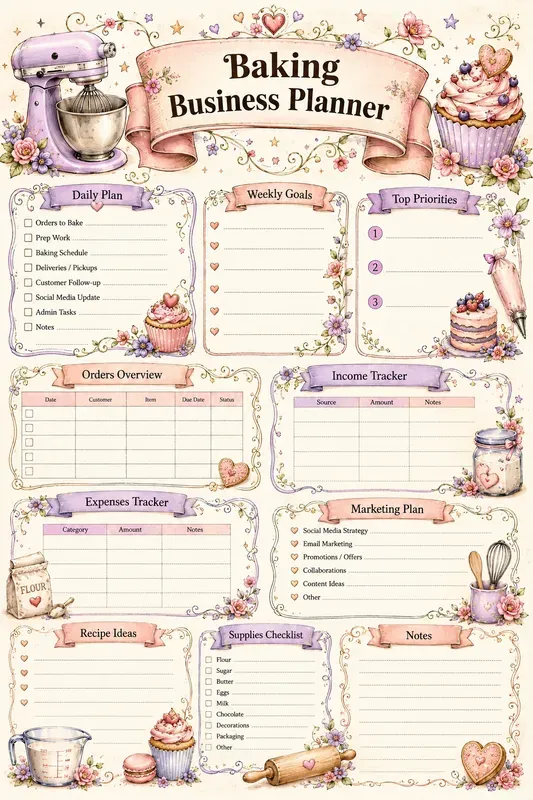 Whimsical Business Planner Graphic Makers