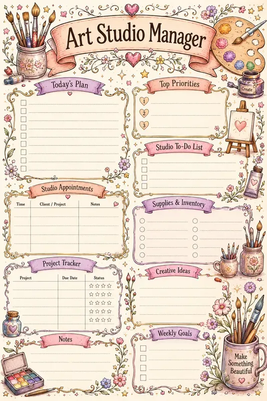 Whimsical Business Planner Graphic Makers