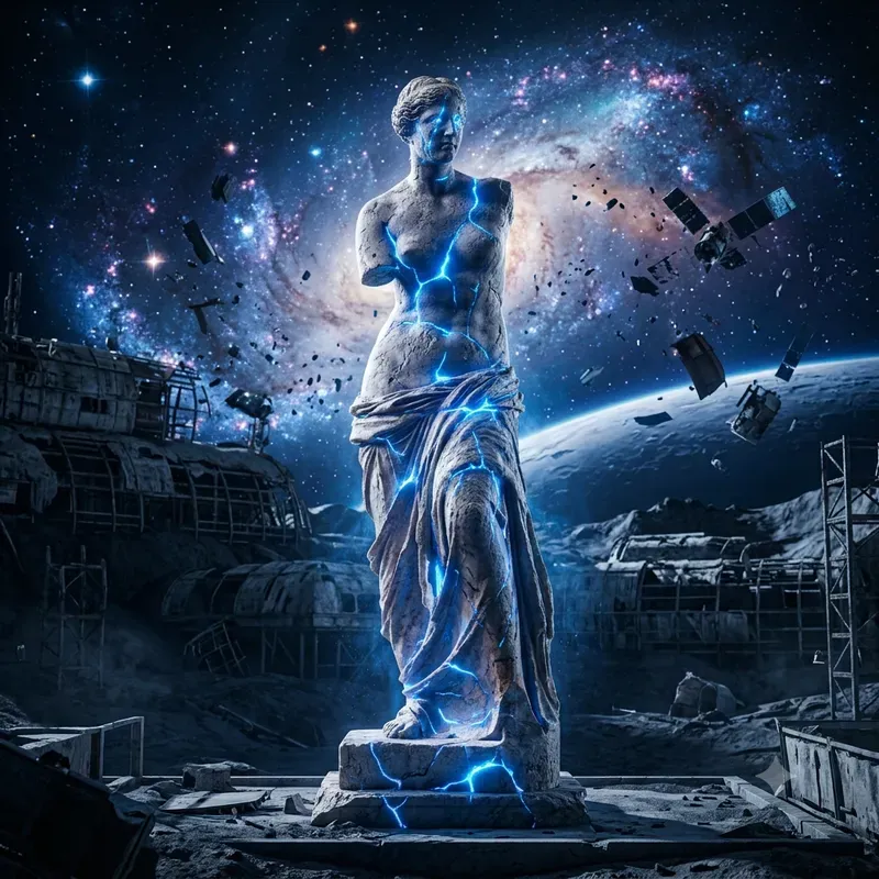 Neon Fractured Mythic Statues