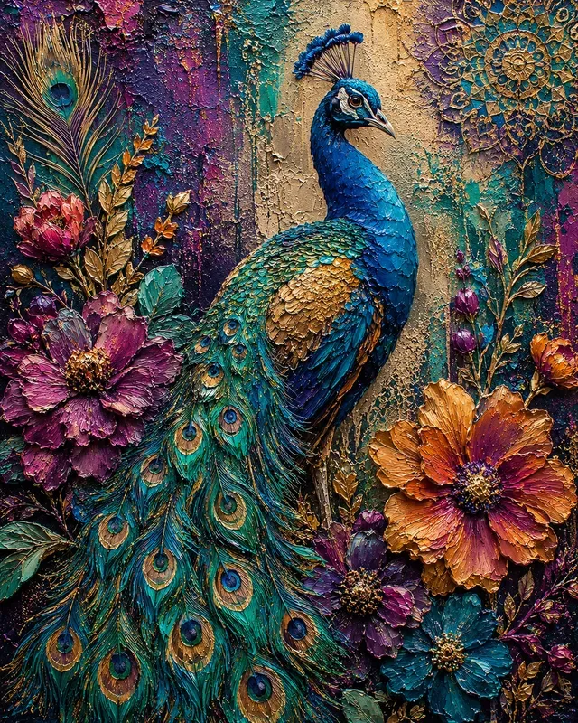Vintage Boho Impasto Canvas Collections