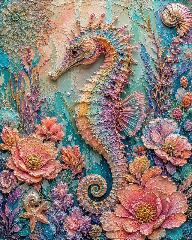 Vintage Boho Impasto Canvas Collections
