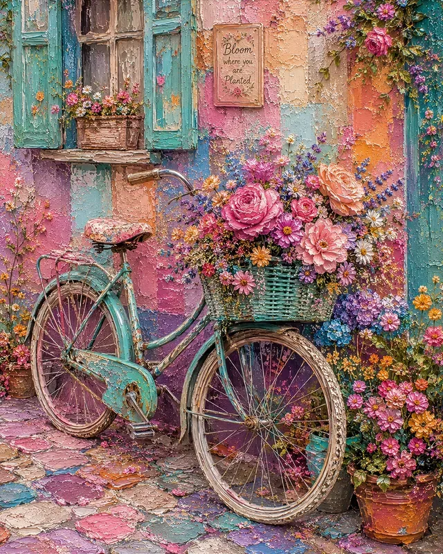 Vintage Boho Impasto Canvas Collections