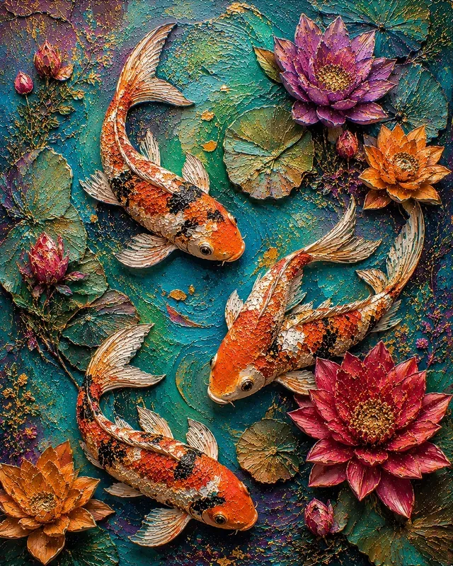 Vintage Boho Impasto Canvas Collections