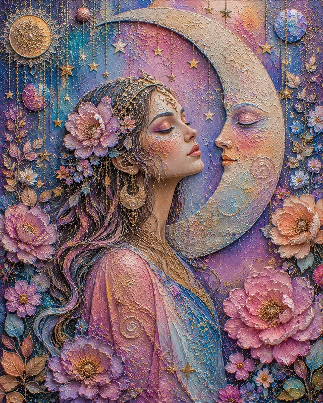 Vintage Boho Impasto Canvas Collections