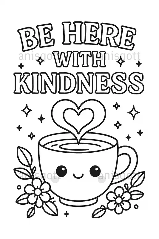 Selfcare Quotes Etsy Coloring Pages