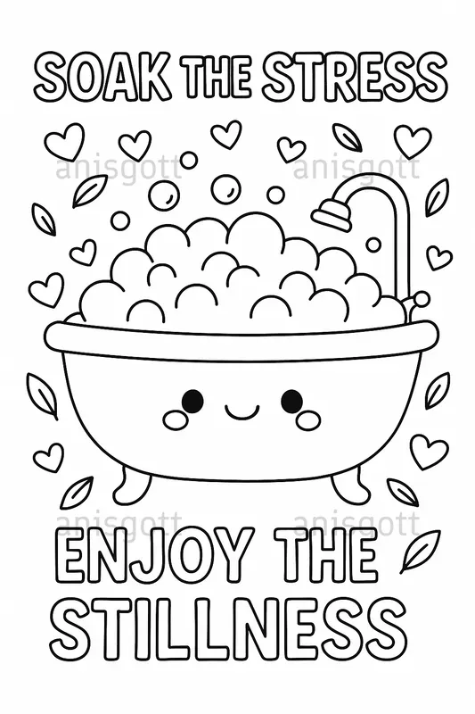 Selfcare Quotes Etsy Coloring Pages