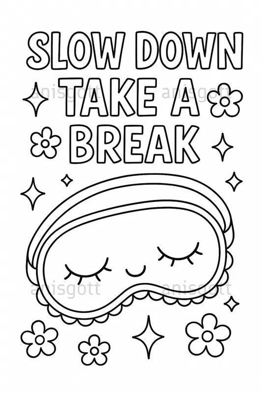 Selfcare Quotes Etsy Coloring Pages