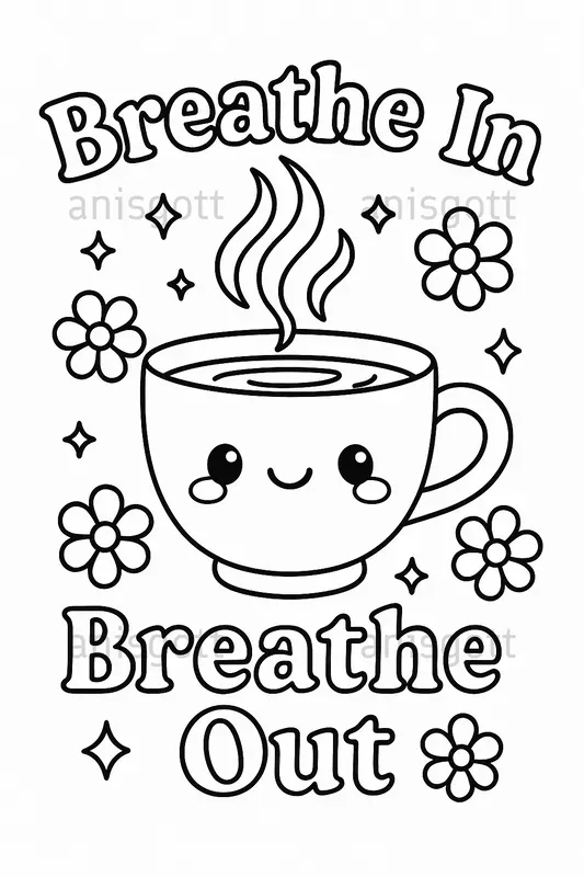 Selfcare Quotes Etsy Coloring Pages