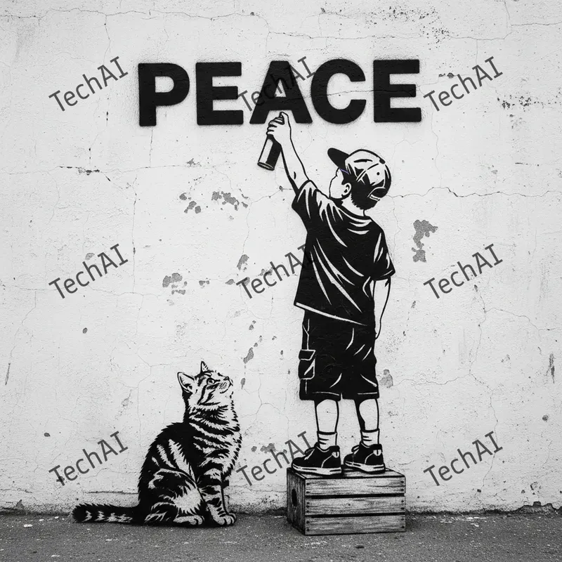 Highcontrast Stencil Street Art