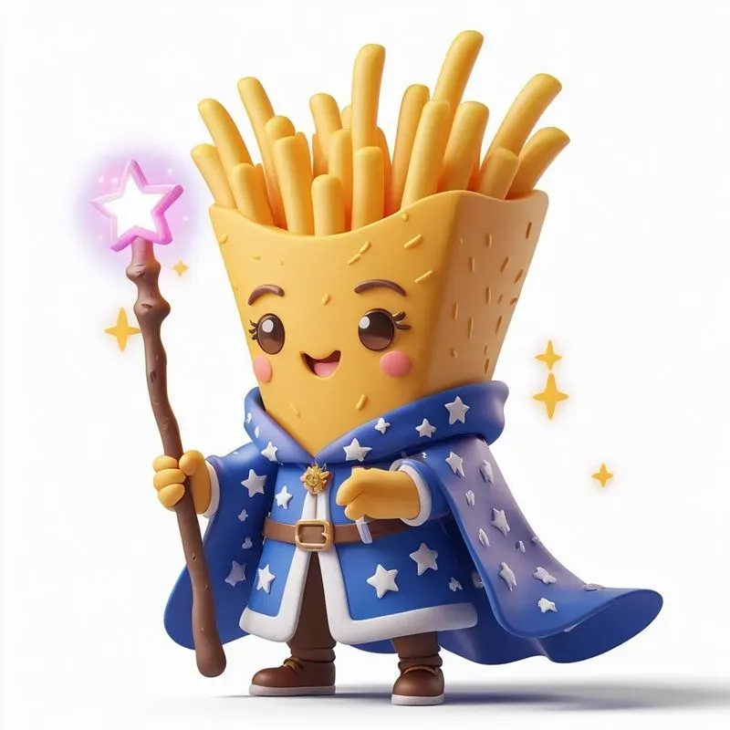 3D Cute Chibi RPG Food Characters